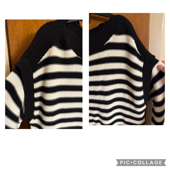 Lane Bryant-Black/White Striped Sweater - Picture 13 of 15